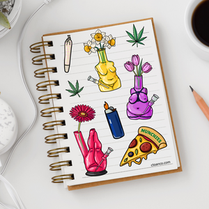 420 Themed Sticker Sheet