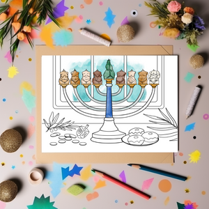 Chanukah Coloring Page