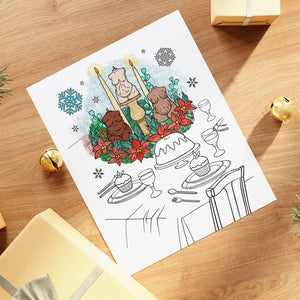 Winter Coloring Page Bundle