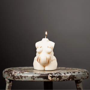 "Dorell" Plus Size Pregnant Candle