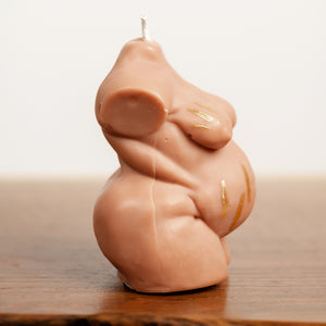 "Dorell" Plus Size Pregnant Candle