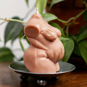"Dorell" Plus Size Pregnant Candle