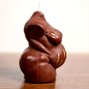 "Dorell" Plus Size Pregnant Candle