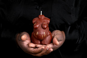 "Dorell" Plus Size Pregnant Candle