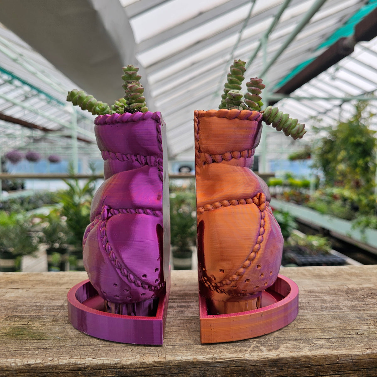 "Robin" Bookend Planter Set