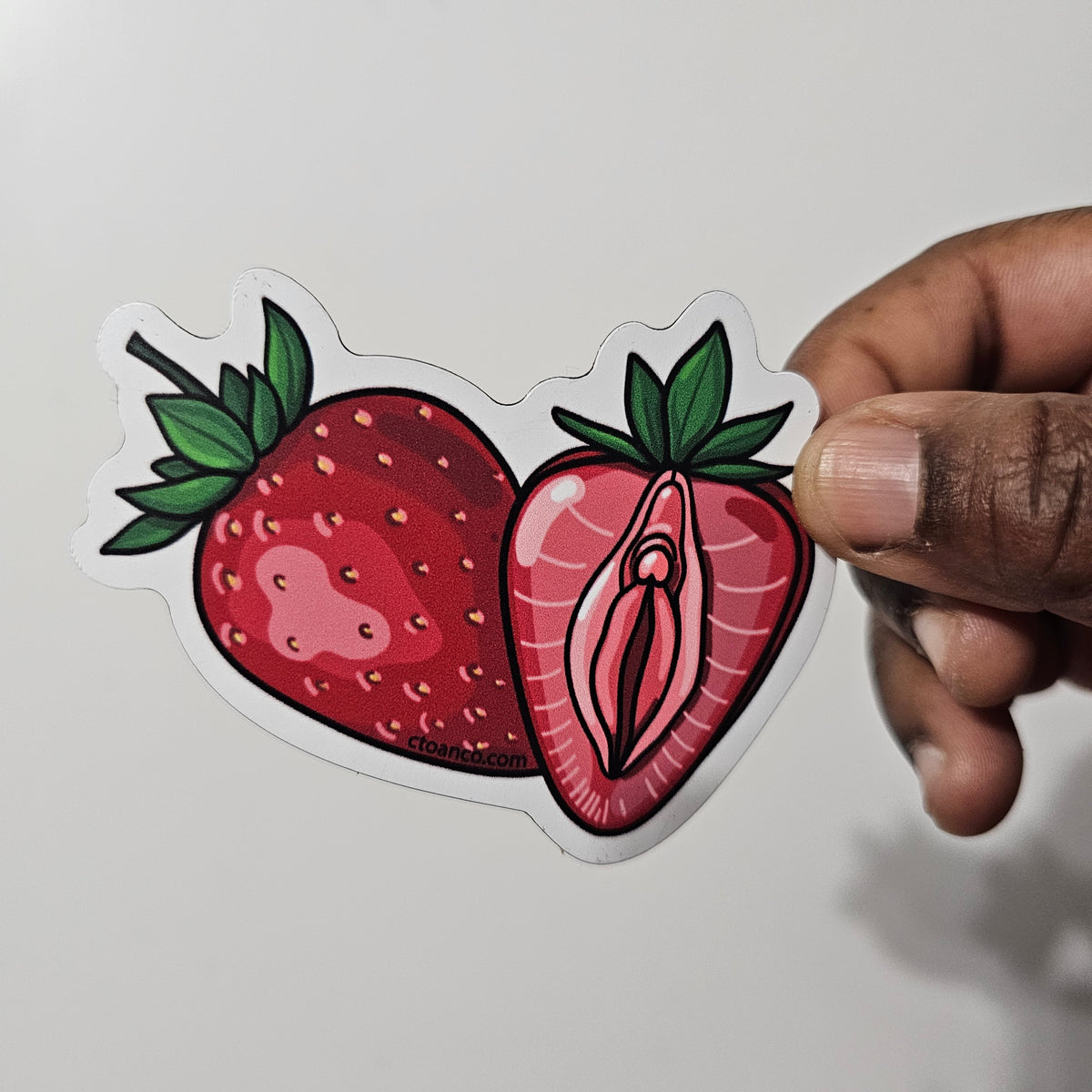 Strawberry Vulva Magnet
