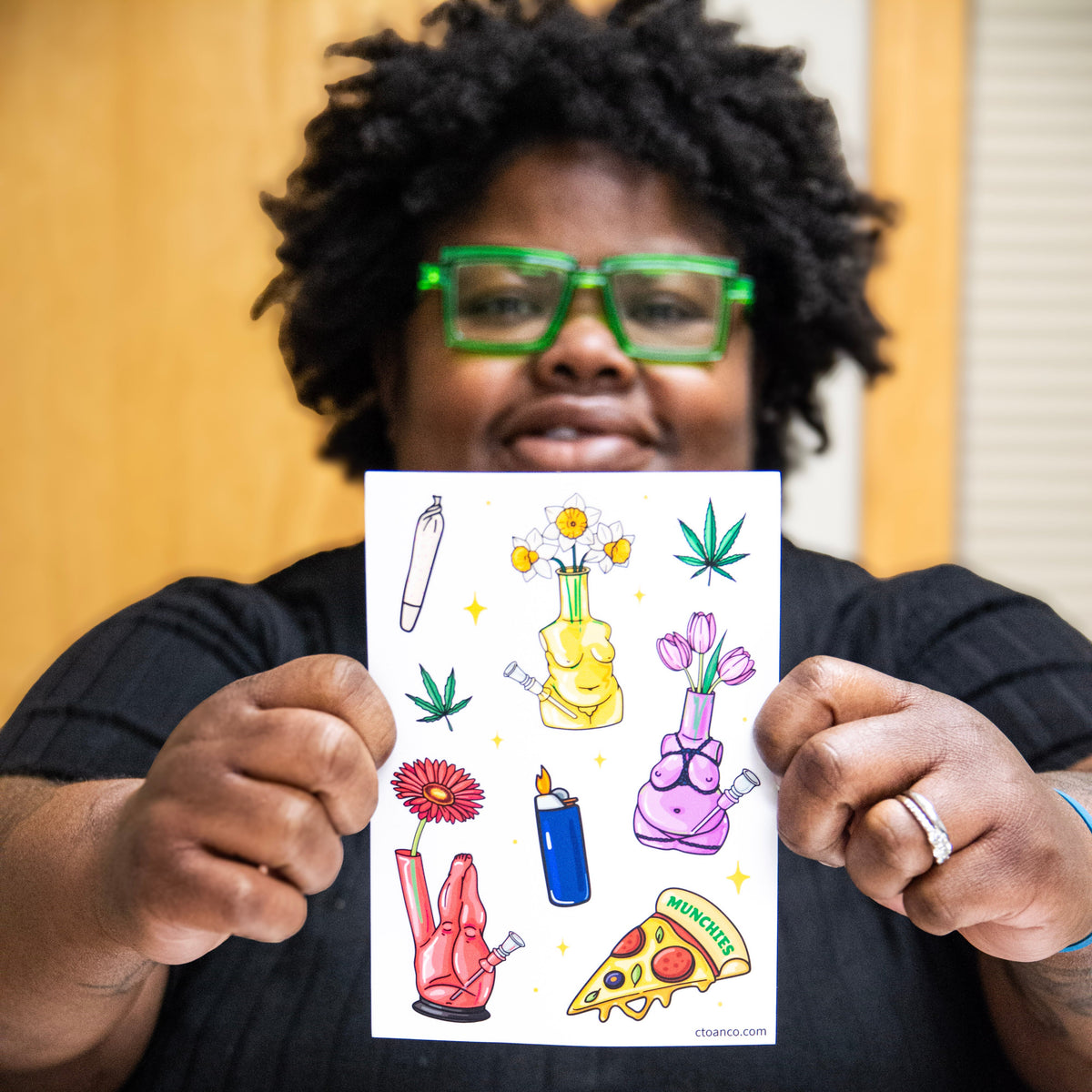 420 Themed Sticker Sheet