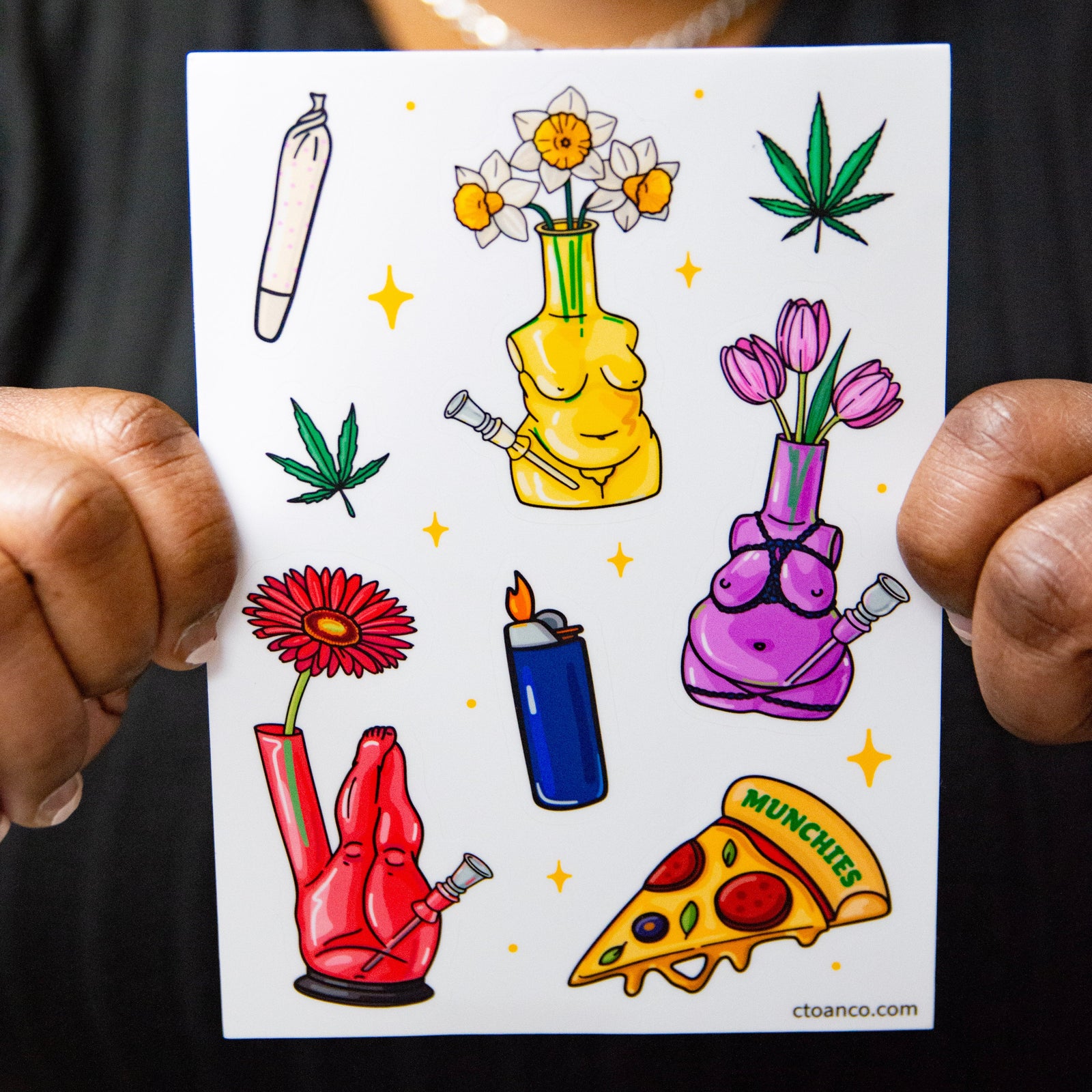 420 Themed Sticker Sheet
