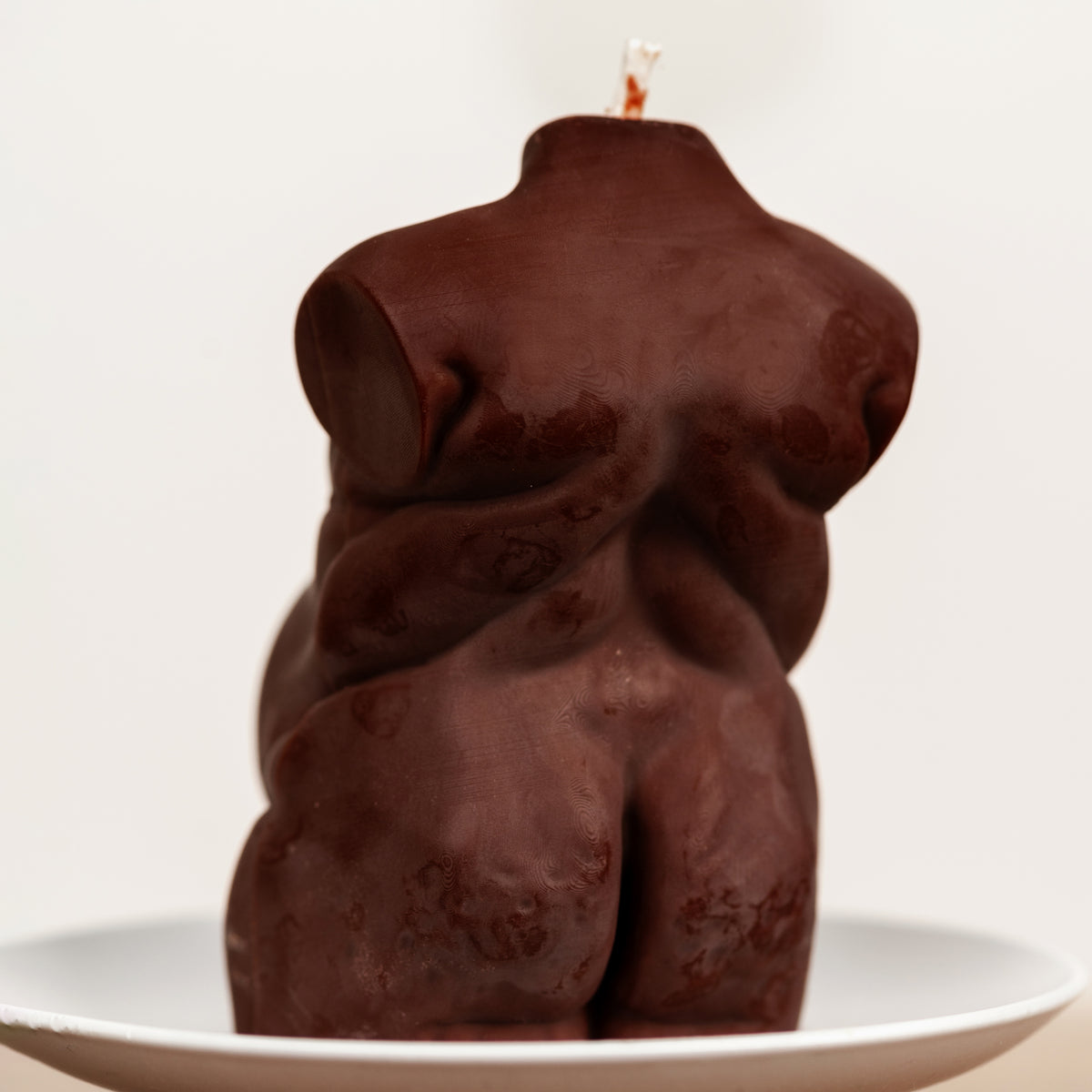 "Onyx" Plus Size Pregnant Candle