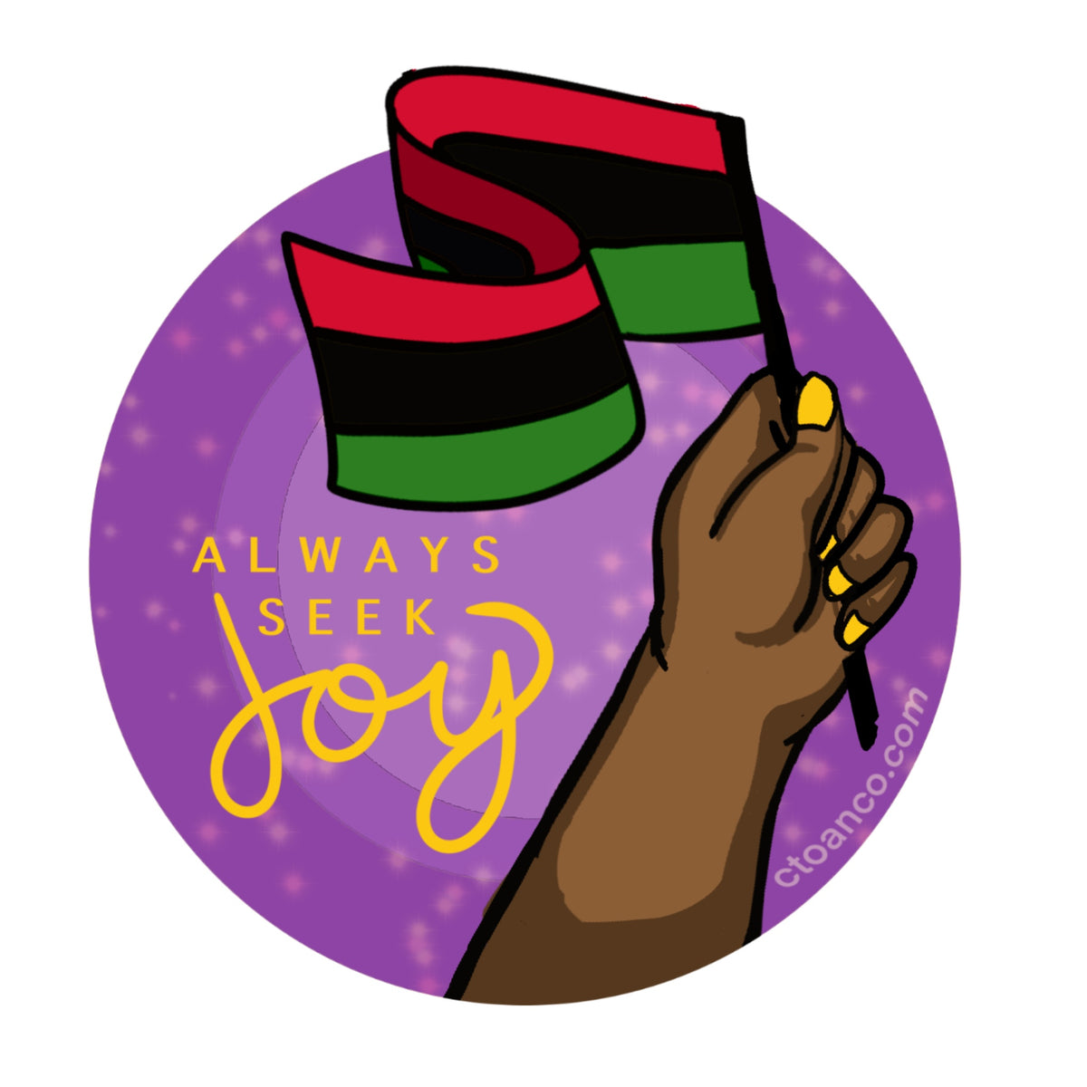 Pan African Flag Sticker