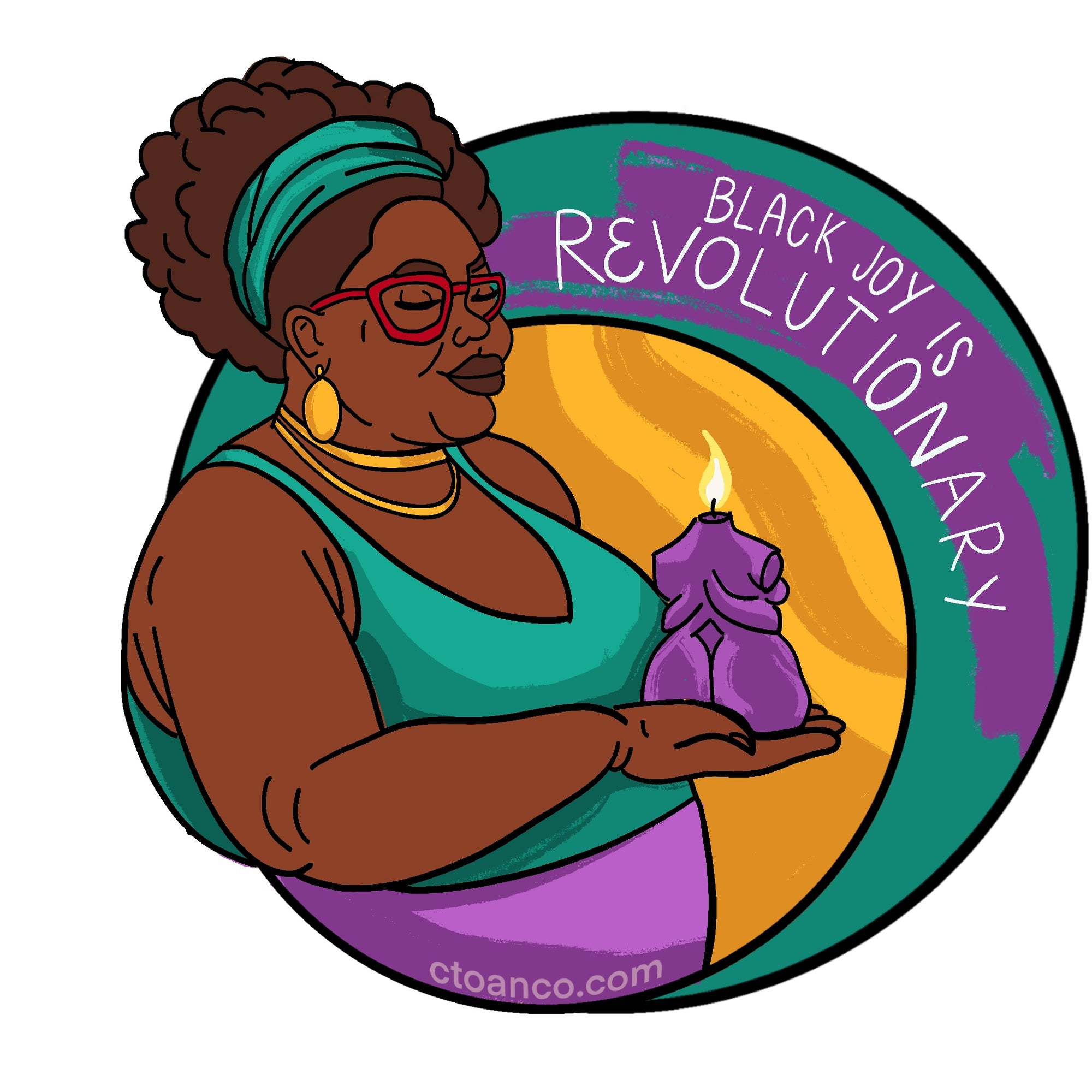 Black Joy is Revolutionary Sticker