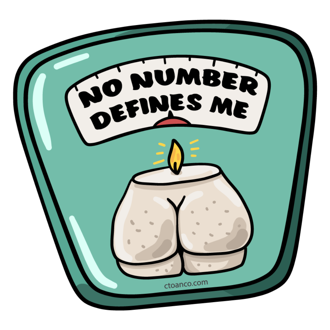 No Number Defines Me Scale Sticker