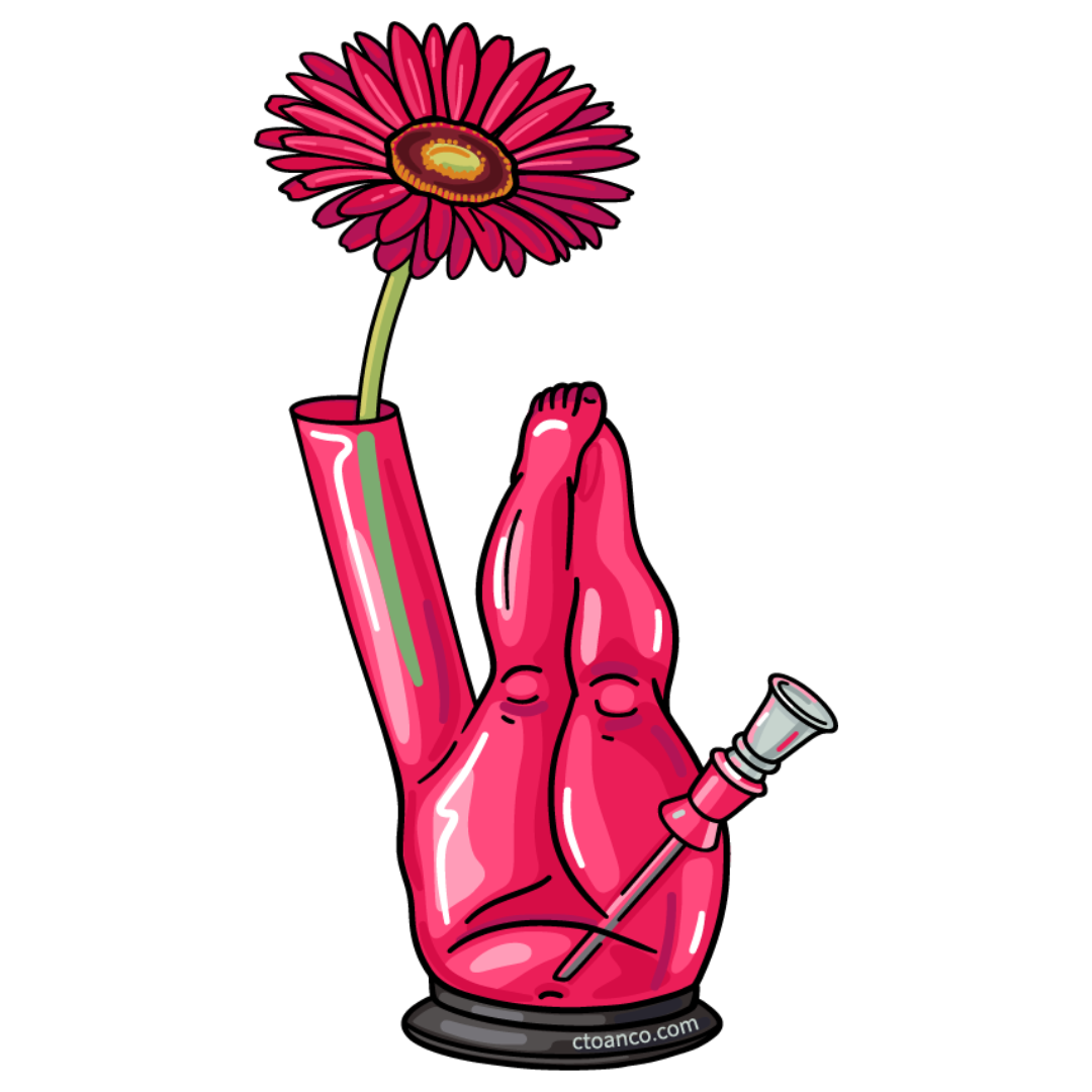 Thighs of Thunder Bong Sticker