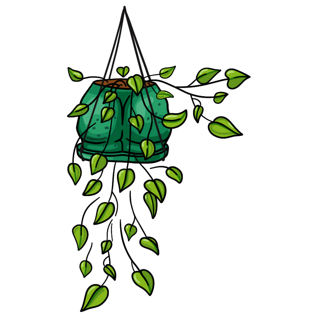 Hanging Fanny Planter Sticker