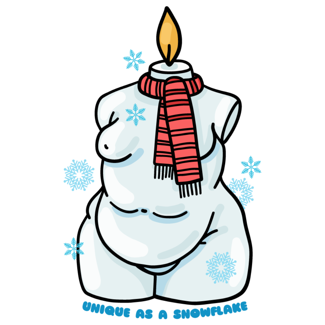 Unique as a Snowflake Frankie Sticker