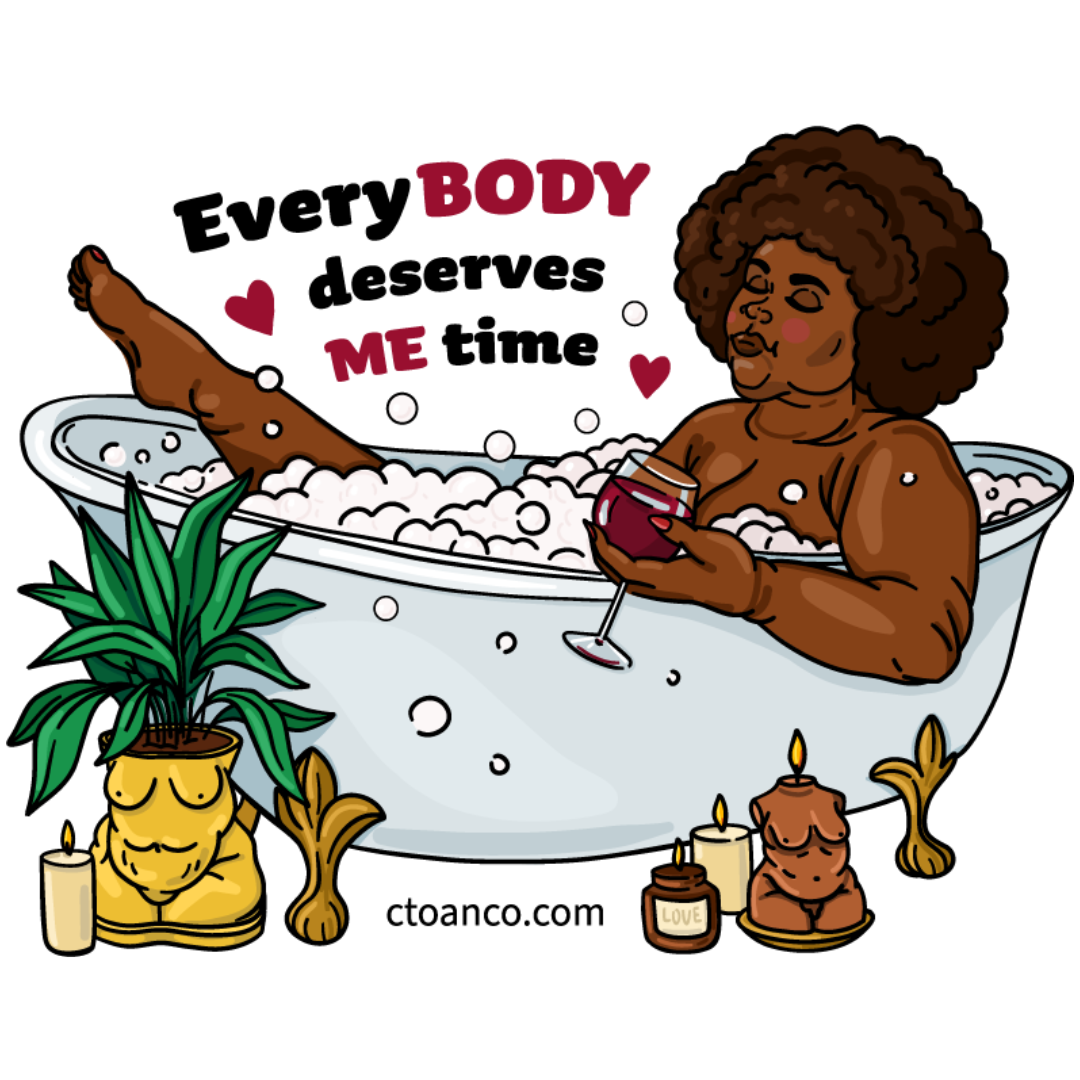 EveryBODY Deserves Me Time Sticker