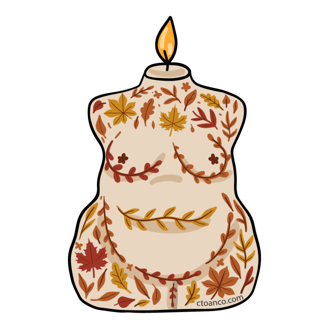 Fall Leaves Frankie Sticker