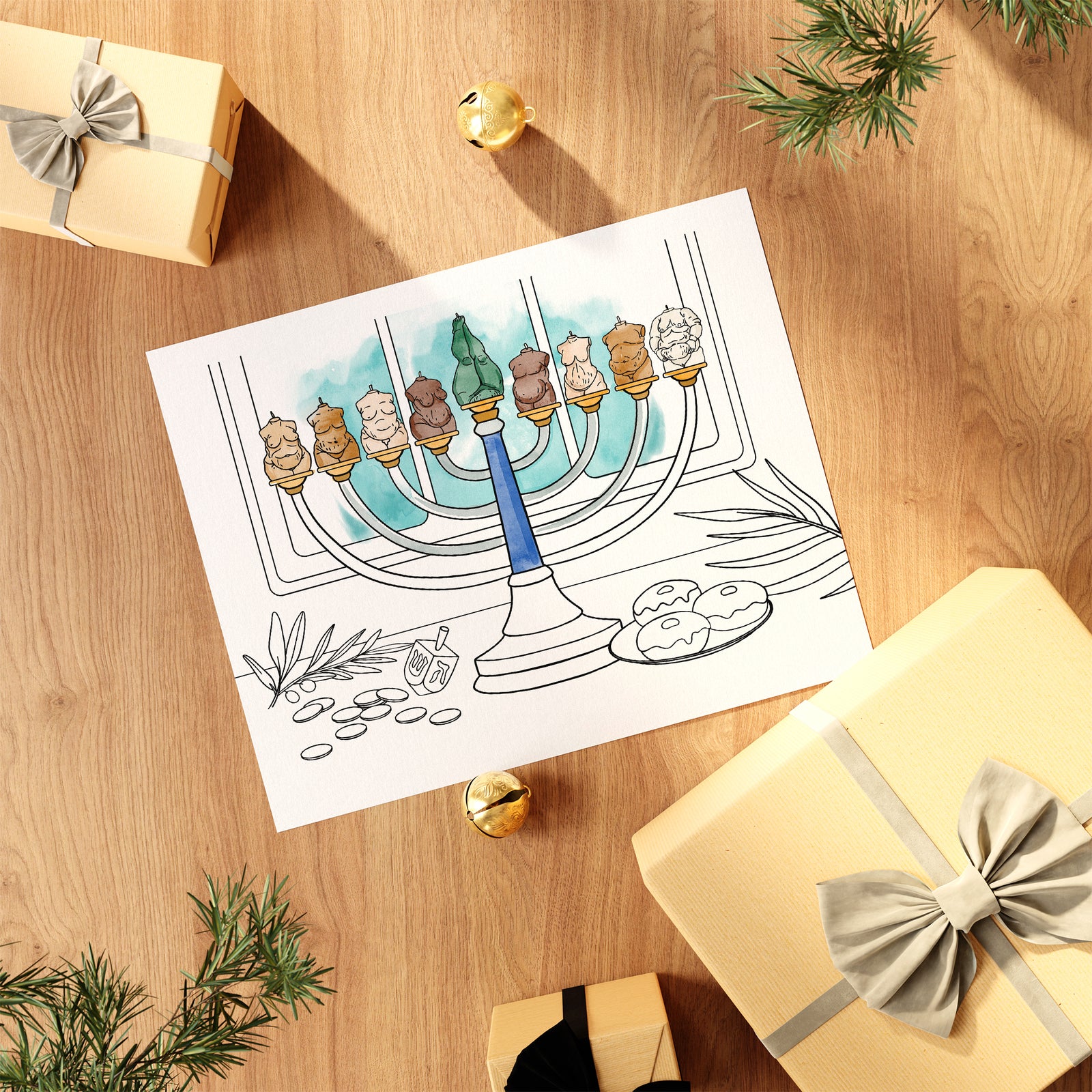 Chanukah Coloring Page