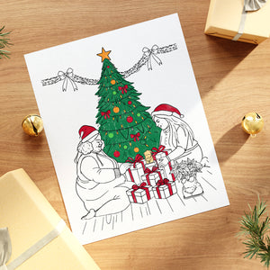 Christmas Tree Coloring Page