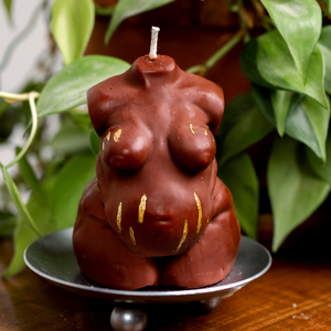 "Dorell" Plus Size Pregnant Candle